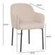 Sydney Taupe Performance Fabric Upholstered Arm Chair Set of 2