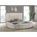 Sonya Ivory King Upholstered Panel Storage Bed