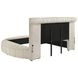 Sonya Ivory King Upholstered Panel Storage Bed