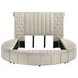 Sonya Ivory Queen Upholstered Panel Storage Bed