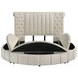 Sonya Ivory Queen Upholstered Panel Storage Bed