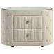 Sonya Ivory 2 Drawer Upholstered Nightstand Bedside Table
