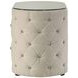 Sonya Ivory 2 Drawer Upholstered Nightstand Bedside Table