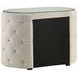 Sonya Ivory 2 Drawer Upholstered Nightstand Bedside Table
