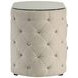 Sonya Ivory 2 Drawer Upholstered Nightstand Bedside Table