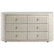 Sonya Ivory Upholstered 6 Drawer Dresser