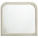 Sonya Ivory Upholstered Rectangular Dresser Mirror
