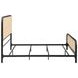Lanewood Black Open Cane Webbing King Metal Bed