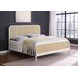 Lanewood White Open Cane Webbing King Metal Bed