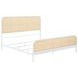 Lanewood White Open Cane Webbing King Metal Bed