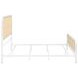 Lanewood White Open Cane Webbing King Metal Bed