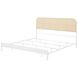Amherst White Radio Weave Rattan King Metal Bed