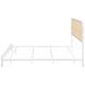 Amherst White Radio Weave Rattan King Metal Bed