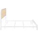 Amherst White Radio Weave Rattan King Metal Bed