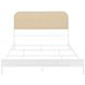 Amherst White Radio Weave Rattan Queen Metal Bed