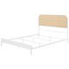 Amherst White Radio Weave Rattan Queen Metal Bed