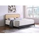 Amherst Black Radio Weave Rattan King Metal Bed
