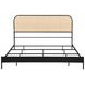 Amherst Black Radio Weave Rattan King Metal Bed