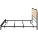 Amherst Black Radio Weave Rattan King Metal Bed