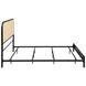 Amherst Black Radio Weave Rattan King Metal Bed