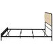 Amherst Black Radio Weave Rattan Queen Metal Bed