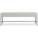 Outline Beige Performance Fabric 58" Outdoor Bench