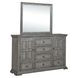 Big Valley Graystone 6 Drawer Dresser with Mirror