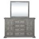 Big Valley Graystone 6 Drawer Dresser with Mirror