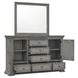 Big Valley Graystone 6 Drawer Dresser with Mirror