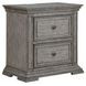 Big Valley Graystone 2 Drawer Nightstand with USB Charging