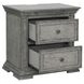 Big Valley Graystone 2 Drawer Nightstand with USB Charging