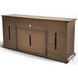 Barnstead Ember Medium Brown 78" Media Console with Electric Fireplace