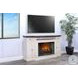 Cozy Luxe White 72" Media Console with Electric Fireplace