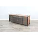 San Diego Antique Brown 63" TV Stand with Electric Fireplace and LED