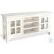 Willow Nest White Beach Pebble 2 Door 62" TV Console