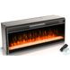 Autumn Echo Black 42" Crystal Fireplace Insert