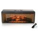 Cozy Luxe Black 42" Log Fireplace Insert