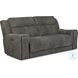 The Boss Rockport Granite Triple Power Reclining Sofa