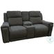 The Boss Rockport Granite Triple Power Reclining Console Loveseat