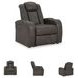 Fyne Dyme Shadow Power Recliner with Adjustable Headrest