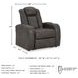 Fyne Dyme Shadow Power Recliner with Adjustable Headrest