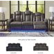 Fyne Dyme Shadow Power Reclining Sofa with Adjustable Headrest