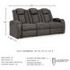 Fyne Dyme Shadow Power Reclining Sofa with Adjustable Headrest