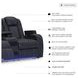 Fyne Dyme Sapphire Power Reclining Console Loveseat with Adjustable Headrest