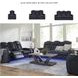 Fyne Dyme Sapphire Power Reclining Console Loveseat with Adjustable Headrest