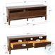 Autumn Echo Dark Brown 64" TV Stand with 2 Storage Drawers