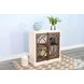 Cozy Luxe White 2 Glass Door Accent Cabinet