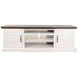 Maple Haze White 72" Media Console with Electric Fireplace
