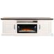 Maple Haze White 72" Media Console with Electric Fireplace