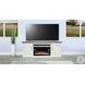 Maple Haze White 72" Media Console with Electric Fireplace